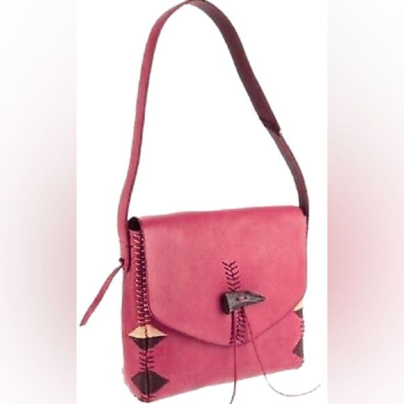 LUCKY BRAND LAGUNA CANYON COWHIDE LEATHER BAG - Picture 1 of 13